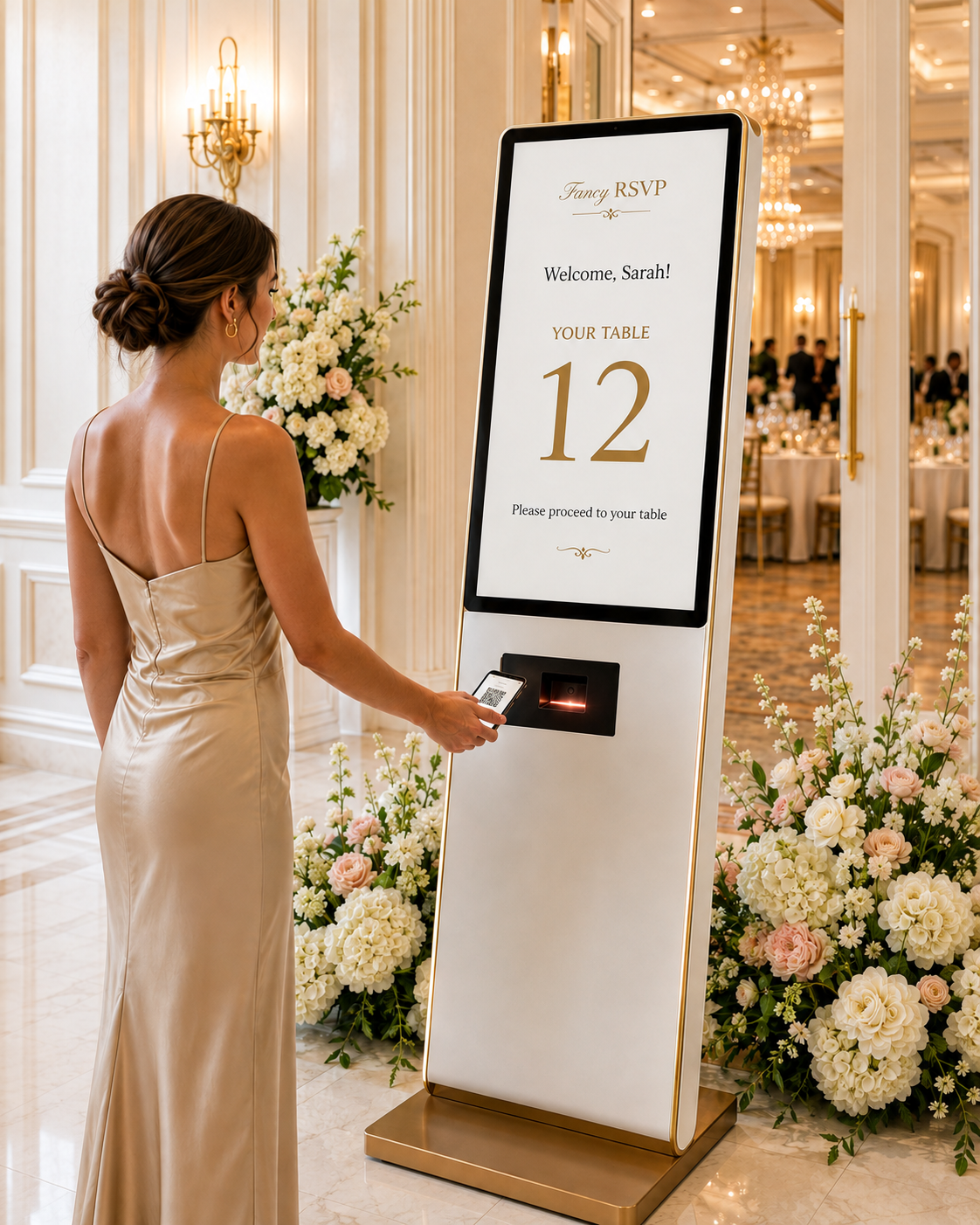Fancy RSVP Welcome Kiosk