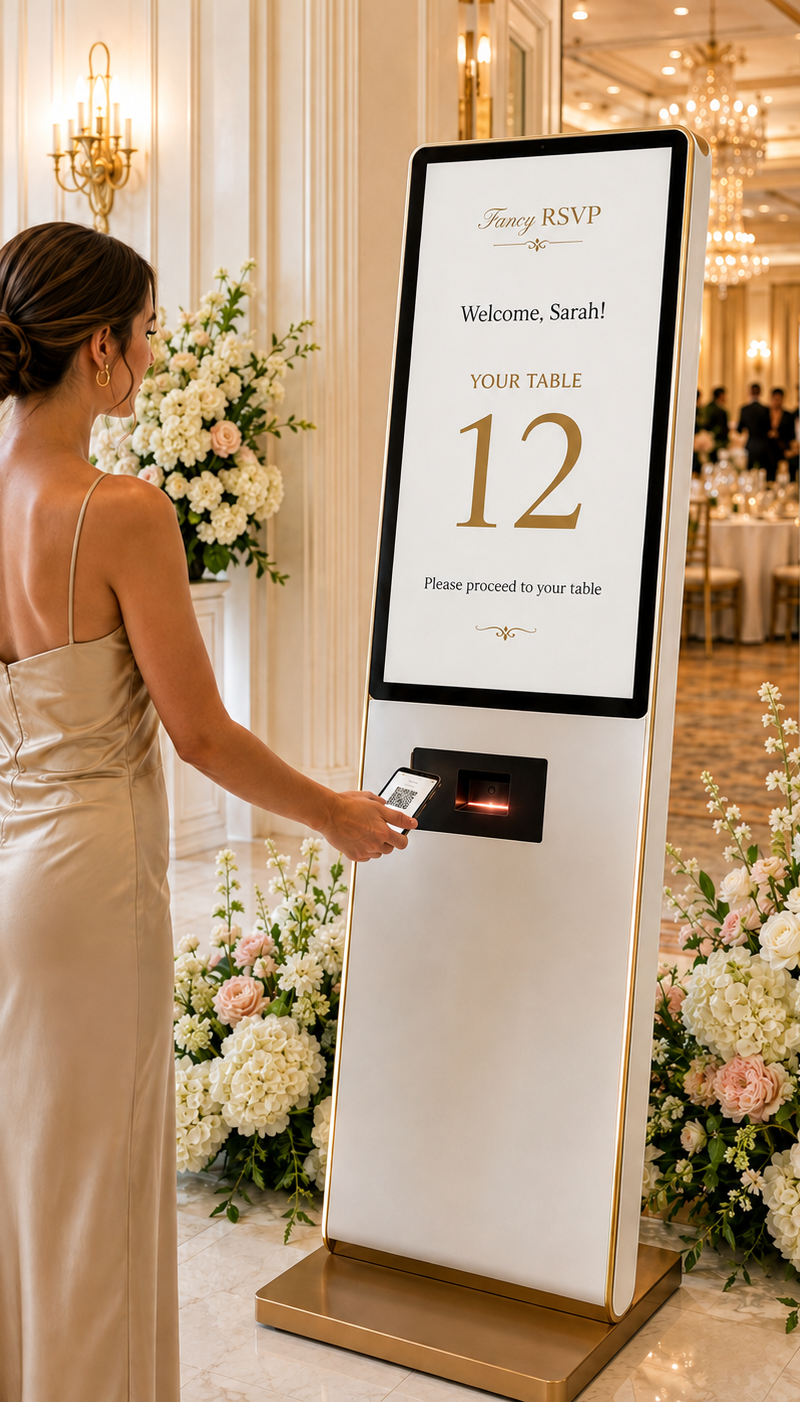 Fancy RSVP Welcome Kiosk